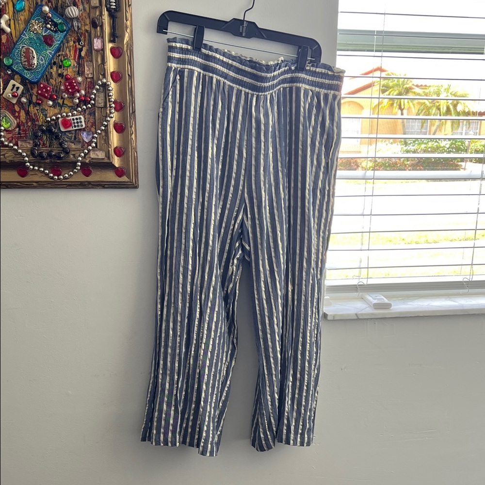Striped Blue and White Pants